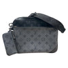 LOUIS VUITTON 路易威登 M69443 MONOGRAM ECLIPSE TRIO MESSENGER 老花三合一斜背郵差包 帆布 黑色 銀釦