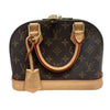 LOUIS VUITTON 路易威登 M46990 ALMA BB 貝殼包 PVC帆布 老花 棕色 金釦