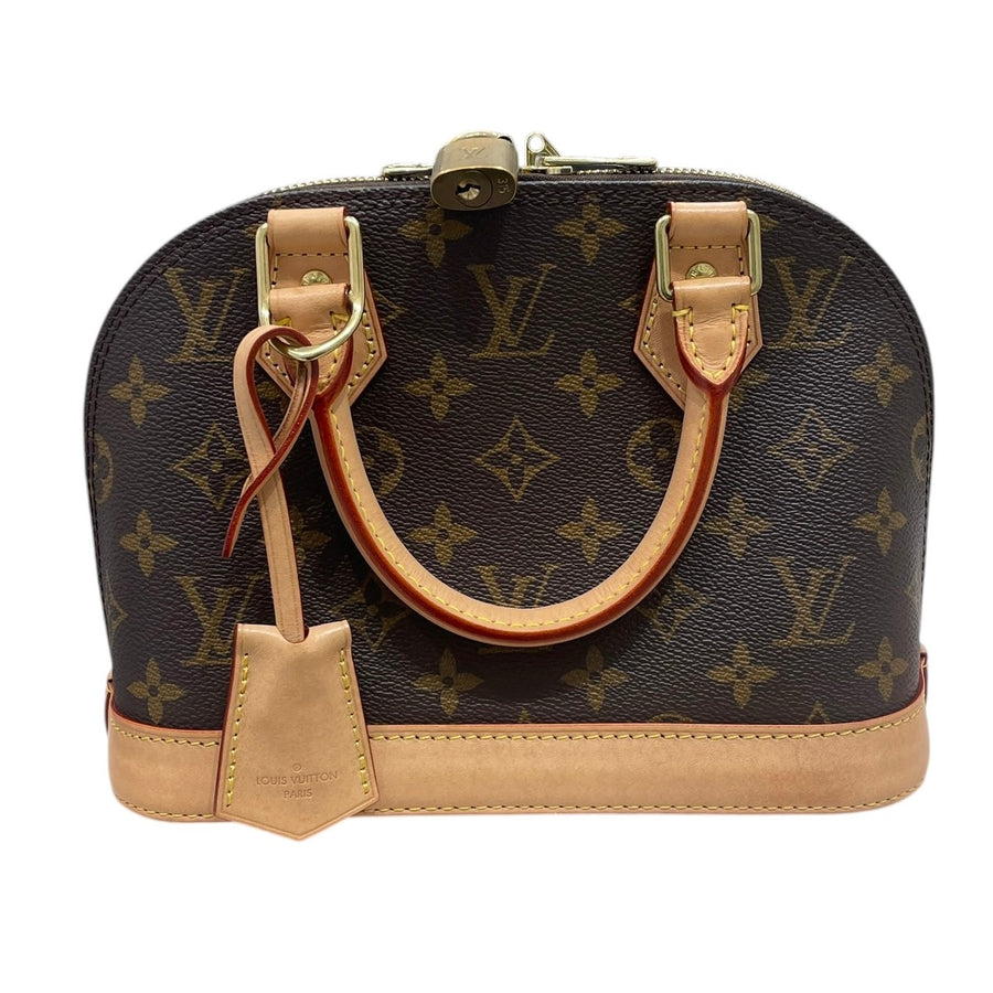 LOUIS VUITTON 路易威登 M46990 ALMA BB 貝殼包 PVC帆布 老花 棕色 金釦