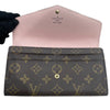 LOUIS VUITTON 路易威登 M62235 PORTEFEUILLE SARAH 長夾 PVC帆布 老花 粉色