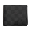 LOUIS VUITTON 路易威登 N60053 AMERIGO 雙折短夾 PVC帆布 棋盤格 灰色 銀釦