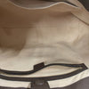 GUCCI 古馳 GG CANVAS TOTE BAG 帆布老花托特包 棕色 金釦