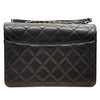 CHANEL 香奈兒 BEAUTY LOCK FLAP BAG 牛皮 黑色 金扣