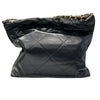 CHANEL 香奈兒 22 BAG 黑色 金釦