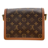 LOUIS VUITTON 路易威登 M45959 MINI DAUPHINE 達芙妮肩背包 PVC帆布 老花 棕色 金釦