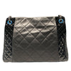 CHANEL 香奈兒 CC CHARM TOTE 黑色 皮革 銀釦