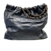 CHANEL 香奈兒 22 BAG 黑色 金釦