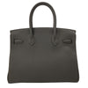 HERMES 愛馬仕 手提包 BIRKIN 30 錫器灰 TOGO 金釦