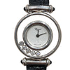 CHOPARD 蕭邦 HAPPY DIAMOND 20/4780-23 石英錶 類比 18K白金