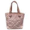 CHANEL 香奈兒 PARIS BIARRITZ PM 粉色 帆布 銀釦