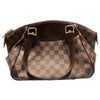 LOUIS VUITTON 路易威登 DAMIER EBENE VERONA PM 棕色 帆布 金釦