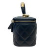 CHANEL 香奈兒 VANITY CASE 黑色 皮革 金釦