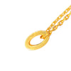 HERMES 愛馬仕 MINI POP H 項鍊 合金 奶昔白 金釦