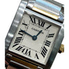 CARTIER 卡地亞 TANK FRANCAISE 不鏽鋼 石英錶 白色表盤