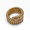 BVLGARI 寶格麗 Serpenti Tubogas 靈蛇系列 M號 戒指 18K PG 帶鑽