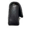 CHANEL 香奈兒 CLASSIC FLAP BAG 18 翻蓋側背包 羊皮 黑色 金釦