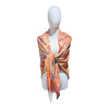 HERMES Les Folies du Faubourg  絲巾 絲綢 橘色 熱氣球圖案