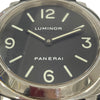 PANERAI 沛納海 LUMINOR BASE 44mm 手動上鍊機械腕錶 PAM00112 不鏽鋼 黑色/銀色