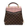 LOUIS VUITTON 路易威登 N42259 CLAPTON BACKPACK PVC帆布 老花 後背包 側背包 棕色/粉紅