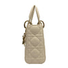 DIOR 迪奧 MINI LADY DIOR 白色 羊皮 淡金色