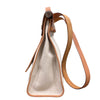 HERMES 愛馬仕 HERBAG MM  肩背包 素面 帆布 棕色 銀釦