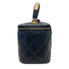 CHANEL 香奈兒 VANITY CASE 黑色 皮革 金釦
