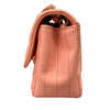 CHANEL 香奈兒 CLASSIC FLAP MINI20 V型紋 皮革 鏈條包 粉色