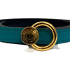HERMES 愛馬仕 Hermès Loop Belt  湖水綠細皮帶 85cm 皮革 金釦