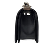 CHANEL 香奈兒 THE BOY BAG MINI 黑色 荔枝皮 魚子醬皮 銀釦