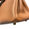 HERMES 愛馬仕  BIRKIN25 金棕色 牛皮 金釦