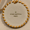 LOUIS VUITTON 路易威登 OnTheGo 壓紋托特包 米白 金釦