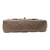 CHANEL 香奈兒 肩背包 2015/2016 秋冬系列 Tricolor Quilted Small Double Flap Bag  黑/灰褐/棕 復古金釦