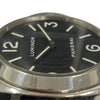 PANERAI 沛納海 LUMINOR BASE 44mm 手動上鍊機械腕錶 PAM00112 不鏽鋼 黑色/銀色