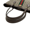 GUCCI 古馳 GG CANVAS TOTE BAG 帆布老花托特包 棕色 金釦