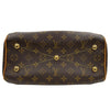LOUIS VUITTON 路易威登 TIVOLI PM 手提包 PVC帆布 老花 棕色 金釦