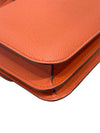 HERMES 愛馬仕 CONSTANCE19肩背包 EPSOM皮革 橘色 銀扣