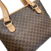 CELINE 思琳 Macadamia 手提包 PVC帆布 棕色 金釦