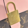 LOUIS VUITTON 路易威登 M44080 LOCKY MONOGRAM BB PVC帆布 牛皮 單肩包 老花粉色