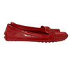 LOUIS VUITTON 路易威登 OXFORD FLAT 平底樂福鞋 漆皮 紅色 SIZE 38