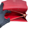 LOUIS VUITTON 路易威登 M58414 PALLAS MONOGRAM PVC帆布 長夾 紅色皮拚老花