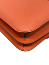 HERMES 愛馬仕 CONSTANCE19肩背包 EPSOM皮革 橘色 銀扣