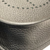 HERMES 愛馬仕 K刻 MINI EVELYNE 16 牛皮 黑色 金釦