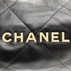 CHANEL 香奈兒 22 BAG 黑色 金釦