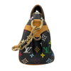 LOUIS VUITTON 路易威登 BEVERLY MM 黑三彩老花 PVC帆布 黑色 金釦