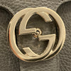 GUCCI 古馳 側背包 510304 牛皮 灰 金釦
