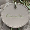 DIOR 迪奧 MINI LADY DIOR 煙粉色 皮革 淡金釦