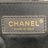 CHANEL 香奈兒 Deauville MM  沙灘包 深藍 帆布 金釦