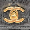 CHANEL 香奈兒 COCO HANDLE 肩背包 黑色 荔枝牛皮 金釦