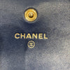 CHANEL 香奈兒 A80286 BOY系列 羊皮 長夾 海軍藍 金釦