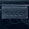 GUCCI 古馳 454703 SIGNATURE SHOES 黑色皮革草編漁夫鞋 SIZE 35 1/2